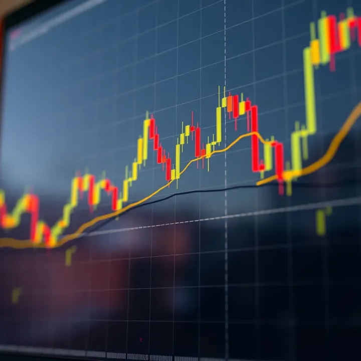 Chart displaying bearish engulfing candlestick pattern signaling potential market decline