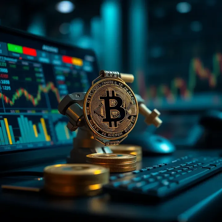 Visual representation of a secure crypto trading setup emphasizing safety and profitability