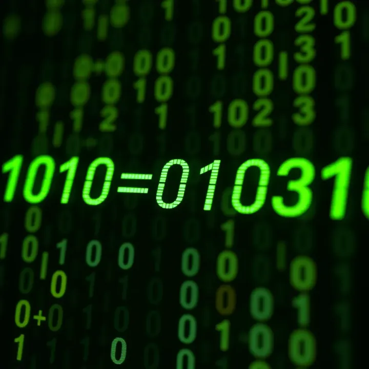 Visual example showing addition of two binary numbers with bitwise calculation