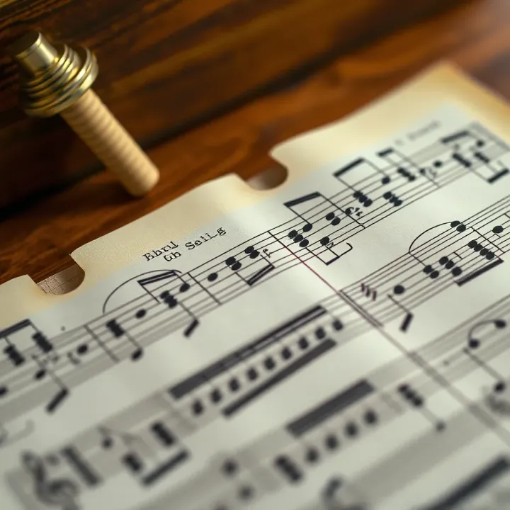 Historical sheet music showing early examples of binary form in classical compositions