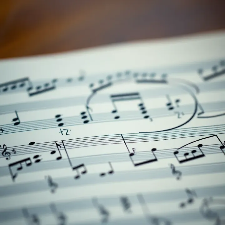 Musical score illustrating the two-part structure of binary form