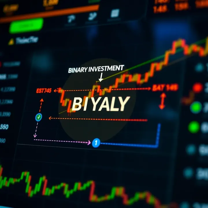 Conceptual Diagram of Binary Investment Format Diagram illustrating the concept of binary investment with fixed payout options
