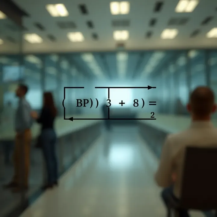 Diagram showing binary operation on elements of a set illustrating associativity and commutativity