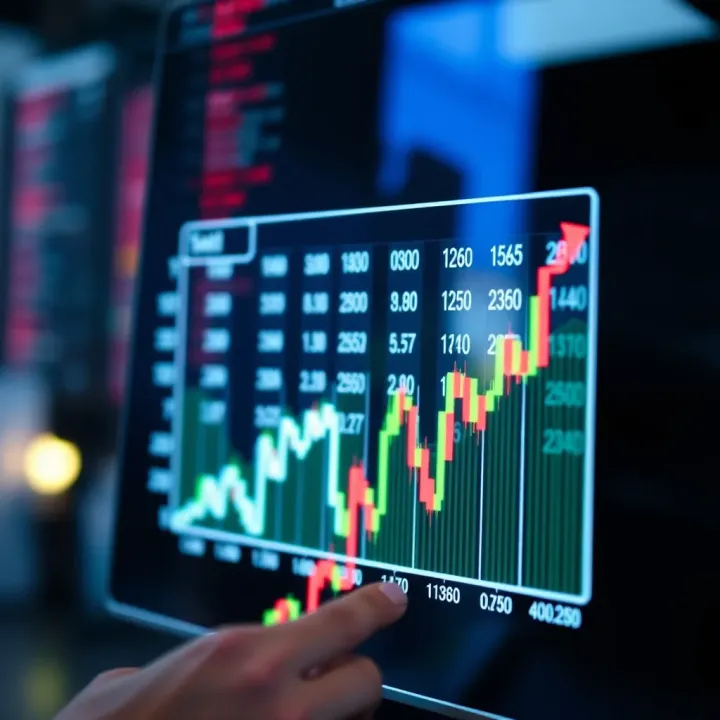 Graph showing the difference between binary quotes and traditional price quotations in financial markets