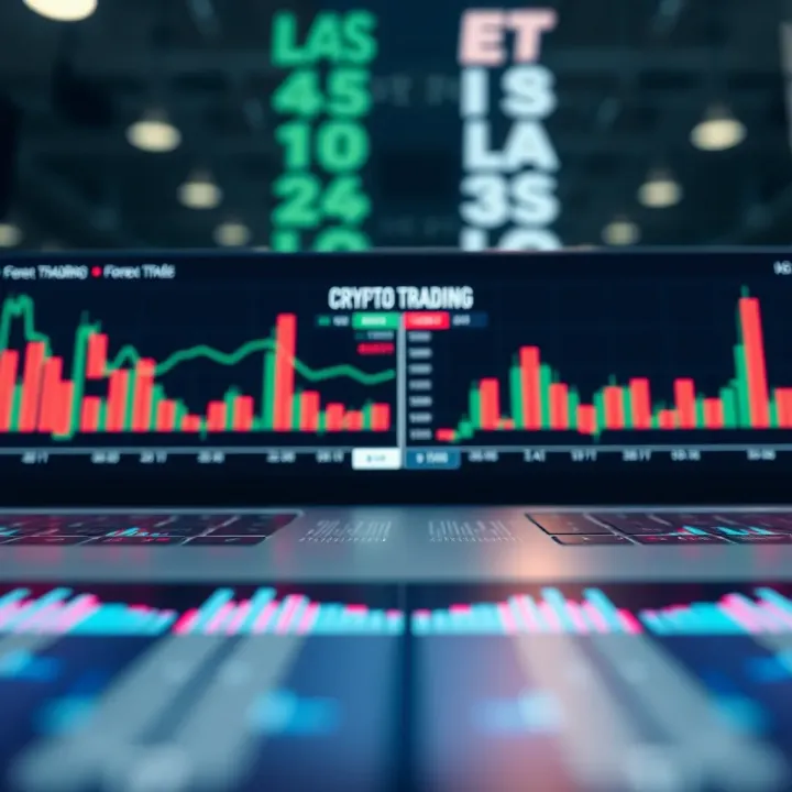 Comparison chart illustrating market structure differences between cryptocurrency and forex trading