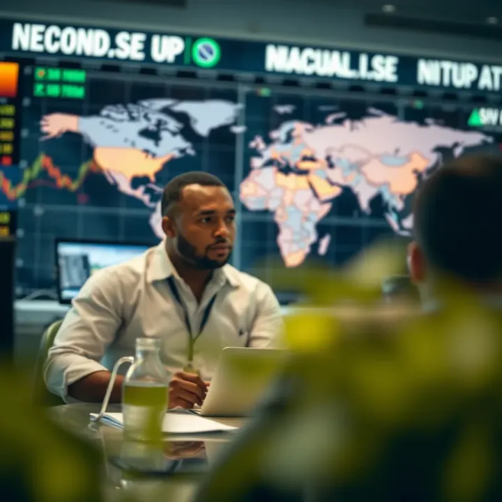 Role of Brokers in Global Forex Trading for South African Investors Illustration of forex brokers facilitating global currency exchange for South African investors