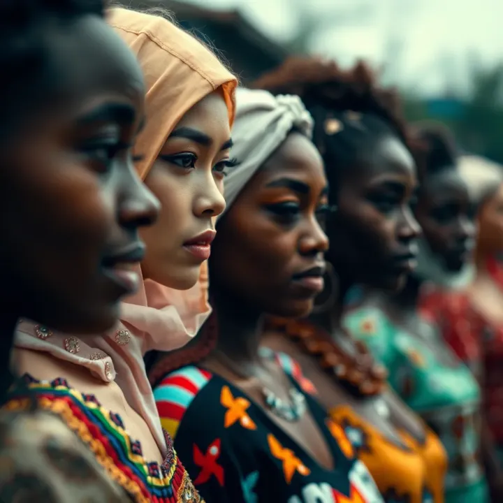 Visual representation of a spectrum of gender identities highlighting inclusivity and diversity within Nigerian society