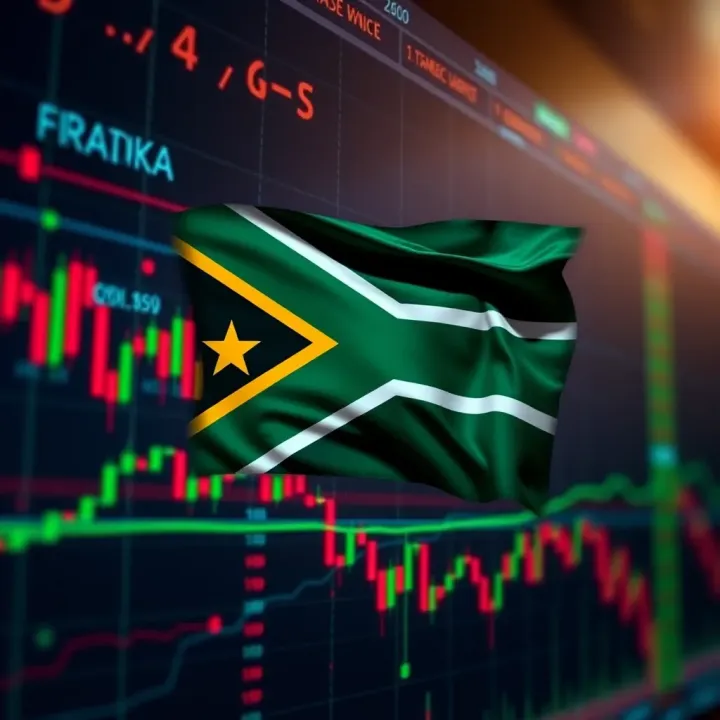 Forex Market Regulations and Compliance in South Africa South African flag overlay on forex market data showing regulatory environment awareness