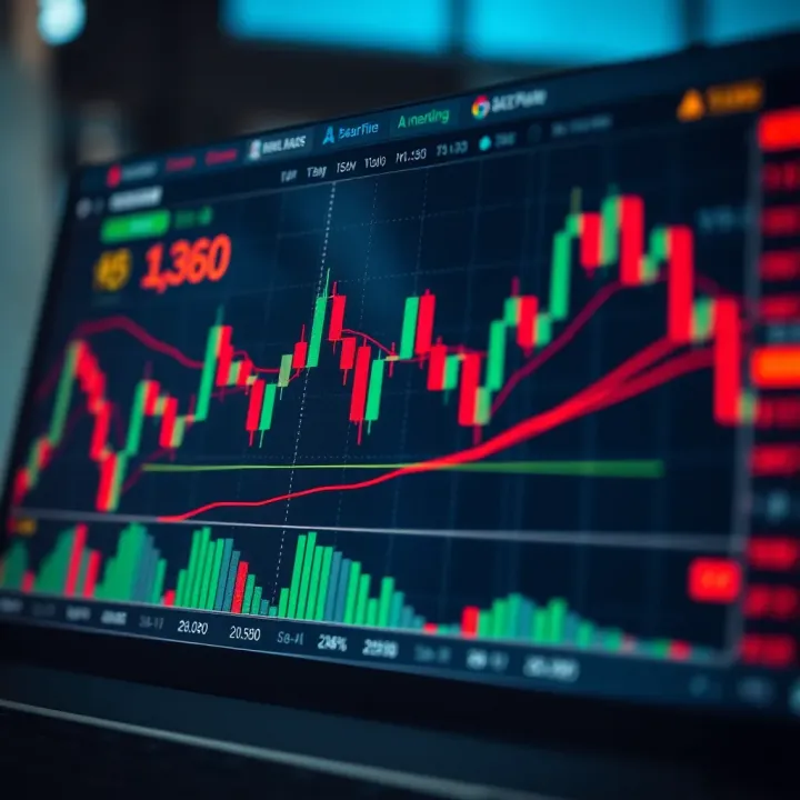Diagram of a bearish chart pattern highlighting declining price trends and reversal signals